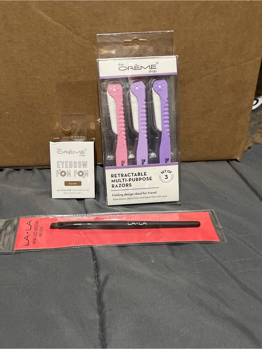 The Crème Shop Retractable Multi-Purpose Razors - Pink & Purple (Set of 3)